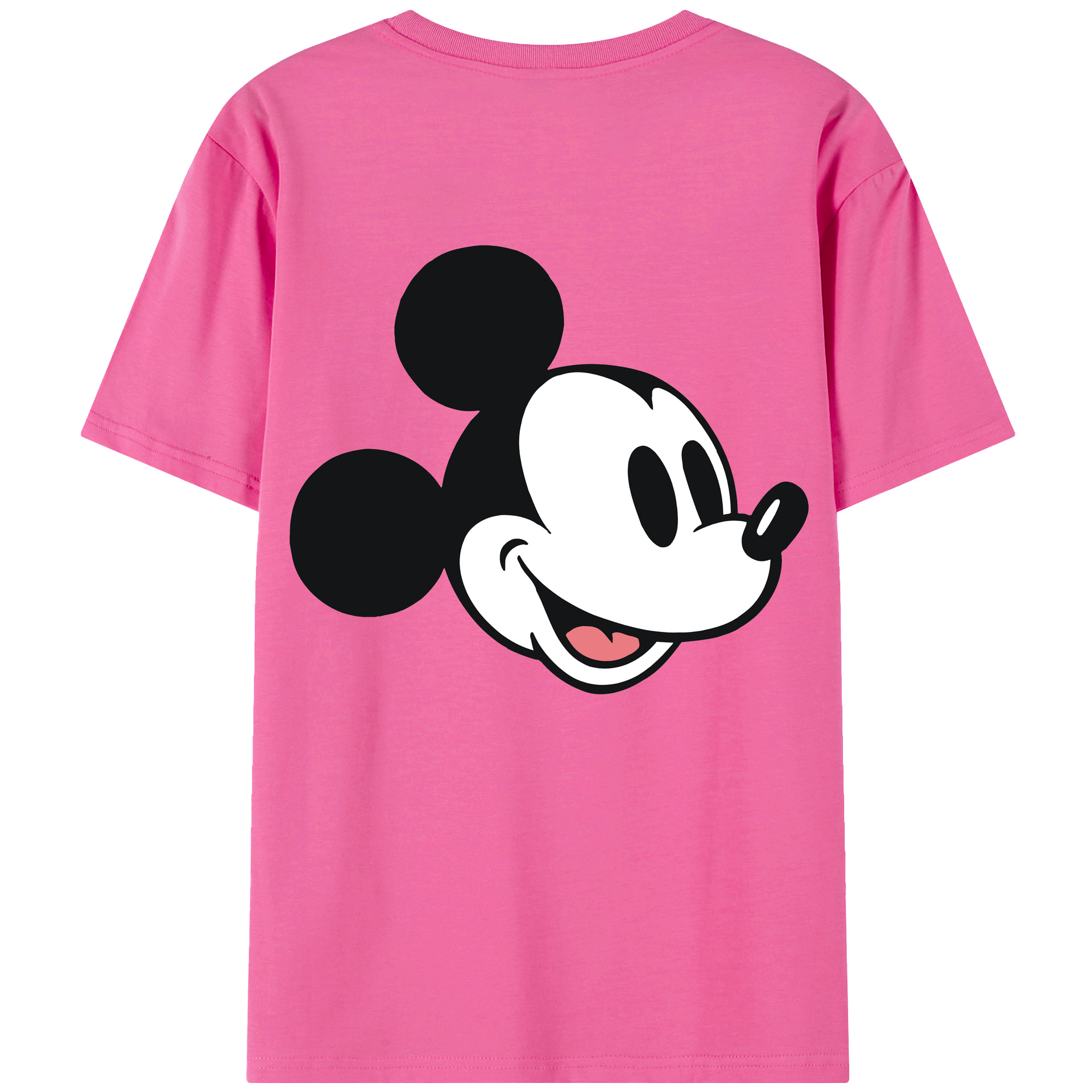 （画像用） ミッキーマウス Mickey Mouse レディース半袖Tシャツ(バックプリント)